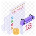 Business Reminder Financial Agenda Business Meeting Icon