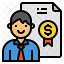Manager Certificate Finance Icon