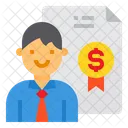 Manager Certificate Finance Icon