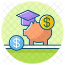 Financial Aid Piggy Bank Financial Responsibility Icon