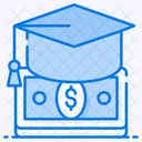 Financial Aid Student Loan Academic Loan Icon