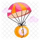 Financial Airdrop Financial Parachute Dollar Parachute Icon