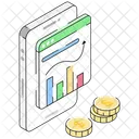 Financial Analysis Sales Analysis Online Sales Icon