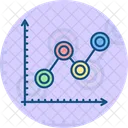 分析、データ、財務グラフ アイコン