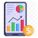 Business App Financial Analysis Mobile Analytics Icon