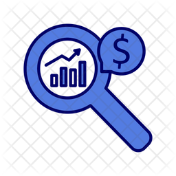 Financial Analysis Icon - Download In Colored Outline Style