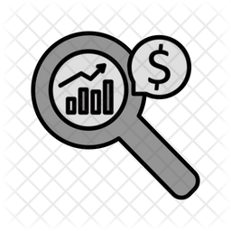 Financial Analysis Icon - Download in Colored Outline Style