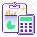 Financial Analysis Calculation  Icon