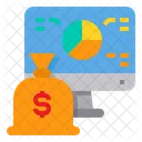 Money Bag Computer Report Icon