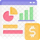 Financial Analysis Website Online Financial Analysis Online Report Icon