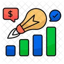 Financial Analytics Business Analytics Infographic Icon