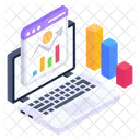 Online Analytics Business Analytics Financial Analytics Icon