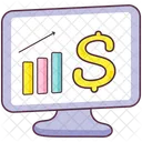 Financial Analytics Business Analytics Polyline Trend Icon