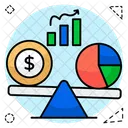 Financial Analytics Business Analytics Infographic Icon