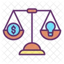 Financial Balance Balance Scale Dollar Icon