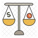 Financial Balance Balance Scale Money Balance Icono