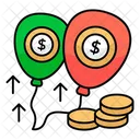 Financial Balloons  Icon