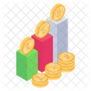 Financial Analytics Data Analytics Financial Bar Chart Icon