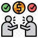 Financial Bargaining Financial Negotiation Financial Talk アイコン
