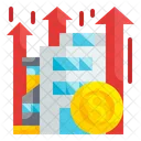 Financial Benefit Coins Growth Icon