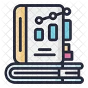 Financial Book Accounting Book Line Graph Icon
