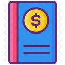 Mbook Management Book Financial Book Icon