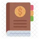 Financial Book Marketing Guide Icon