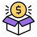 Financial Box Coin Box Dollar Box Icon