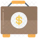 Financial Briefcase Money Documents Icon