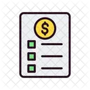 Financial Budget Report Budget Icon