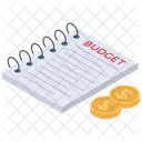 Budget Report Budget Document Financial Document Icon