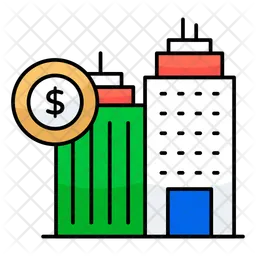 Financial Building  Icon