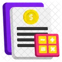 Financial Calculation Accounting Finance Icon