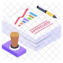 Budget Accounting Accounts Report Financial Calculation Report Icon
