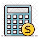 Financial Calculator Business Calculations Cost Estimation Icon