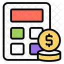Financial Calculator Cruncher Money Calculator Icon