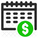 Financial Calendar Financial Planning Plan Icon