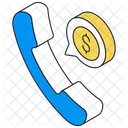 Financial Call Call Dollar Icon