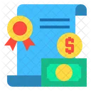 Financial Certificate  Icon