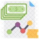 Financial Chart Business Report Infographic Icon