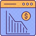 Financial Chart Online Analytics Online Trading Icon