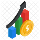 Financial Chart Financial Graph Financial Analytics Icon