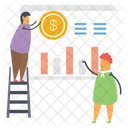 Growth Chart Financial Chart Data Analytics Icon