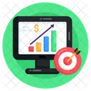 Business Aim Financial Growth Financial Chart Icon