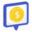Financial Chat Financial Message Financial Conversation Icon