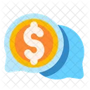 Financial Chat Financial Communication Dollar Icon
