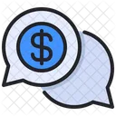 Financial Chat Speech Bubble Icon