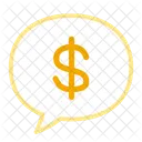 Financial Chat Dollar Message Dollar Icon