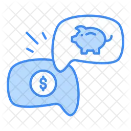 Financial chat  Icon