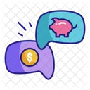 Financial chat  Icon